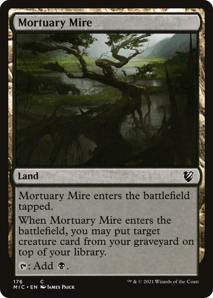 Mortuary Mire (MIC-176) - Midnight Hunt Commander - Premium MTG Single from Wizards of the Coast - Just $0.10! Shop now at Game Crave Tournament Store