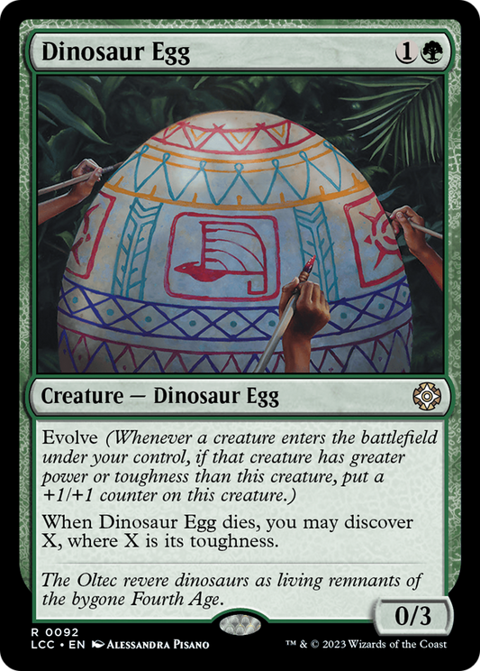 Dinosaur Egg (LCC-092) - The Lost Caverns of Ixalan Commander - Premium MTG Single from Wizards of the Coast - Just $0.09! Shop now at Game Crave Tournament Store