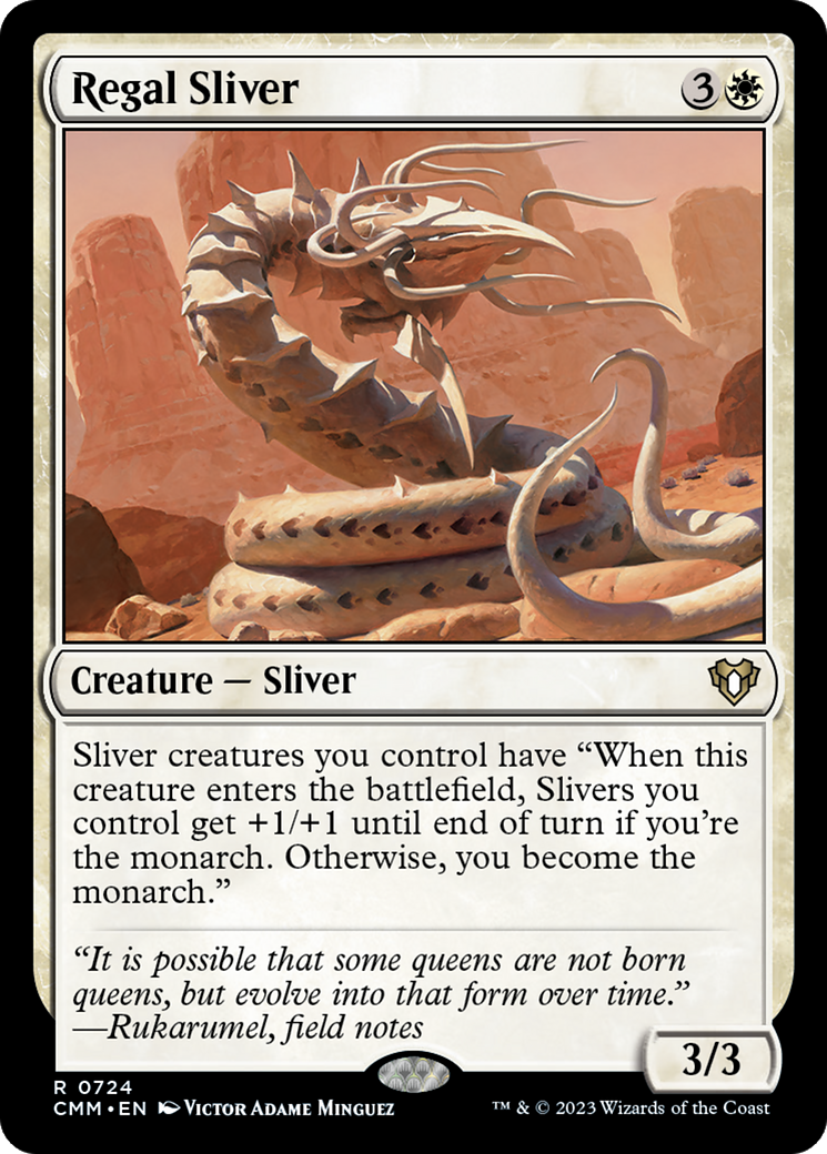 Regal Sliver (CMM-724) - Commander Masters - Premium MTG Single from Wizards of the Coast - Just $0.28! Shop now at Game Crave Tournament Store