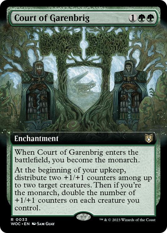 Court of Garenbrig (WOC-033) - Wilds of Eldraine Commander: (Extended Art) - Premium MTG Single from Wizards of the Coast - Just $3.25! Shop now at Game Crave Tournament Store