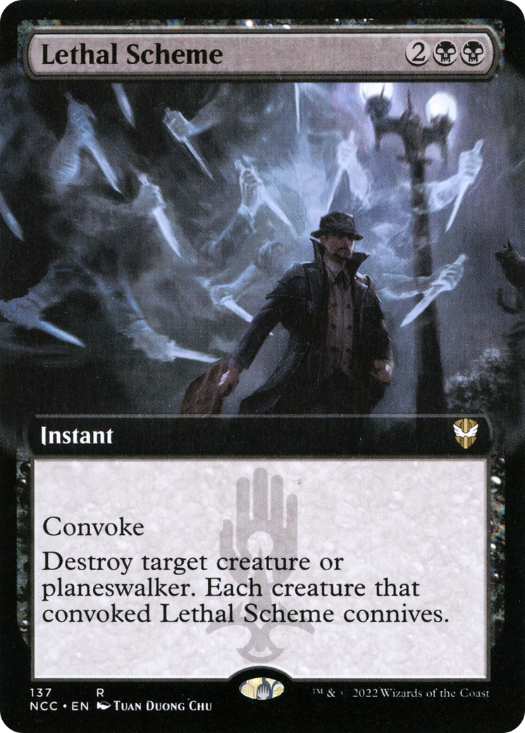 Lethal Scheme (NCC-137) - New Capenna Commander: (Extended Art) - Premium MTG Single from Wizards of the Coast - Just $0.98! Shop now at Game Crave Tournament Store