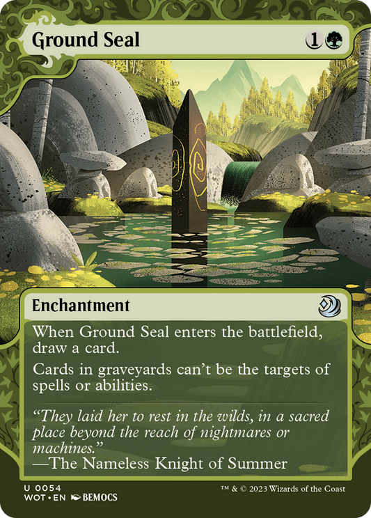 Ground Seal (WOT-054) - Wilds of Eldraine: Enchanting Tales: (Showcase) (Borderless) - Premium MTG Single from Wizards of the Coast - Just $0.08! Shop now at Game Crave Tournament Store