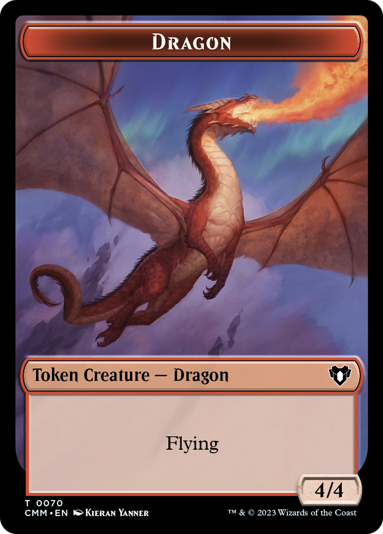 Dragon (TCMM-070) - Commander Masters Tokens Foil - Premium MTG Single from Wizards of the Coast - Just $0! Shop now at Game Crave Tournament Store