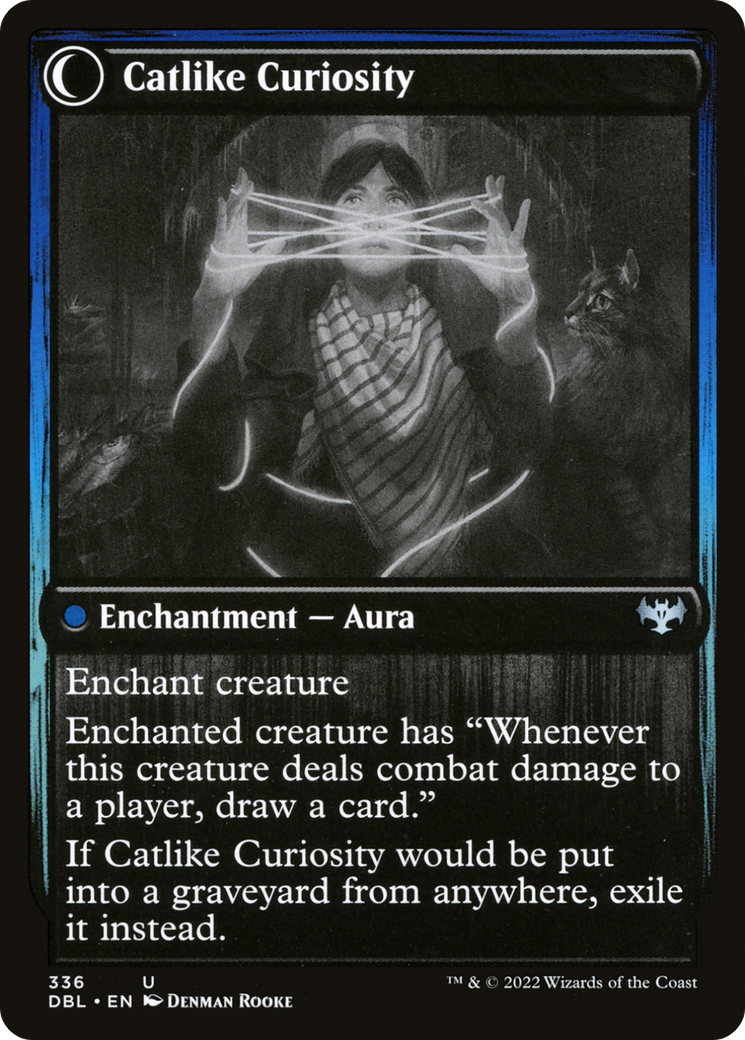 Mischievous Catgeist // Catlike Curiosity (DBL-336) - Innistrad: Double Feature: (Double Faced Transform) - Premium MTG Single from Wizards of the Coast - Just $0.10! Shop now at Game Crave Tournament Store