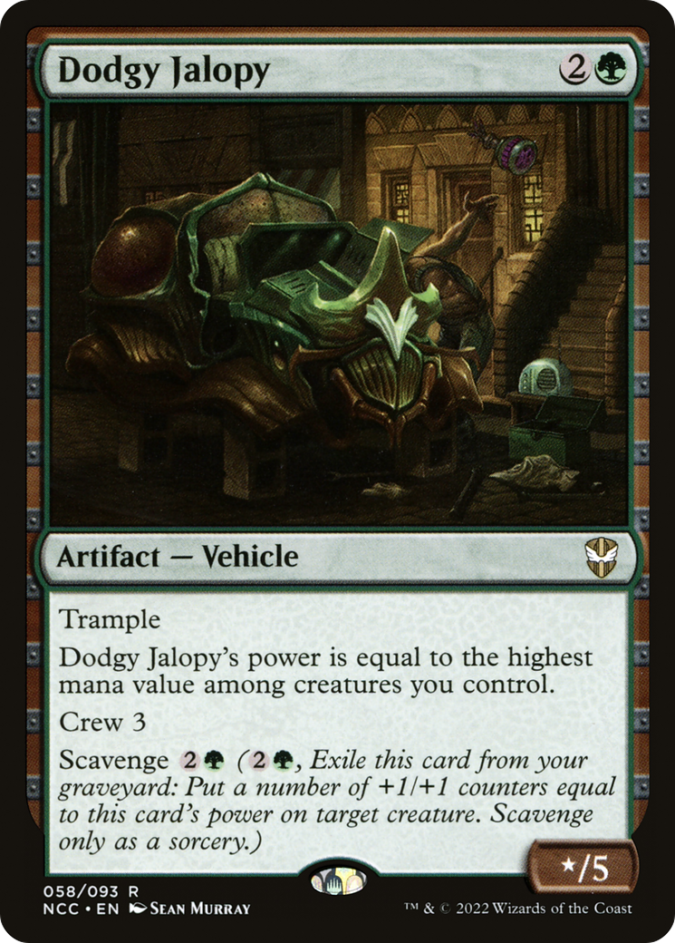 Dodgy Jalopy (NCC-058) - New Capenna Commander - Premium MTG Single from Wizards of the Coast - Just $0.25! Shop now at Game Crave Tournament Store
