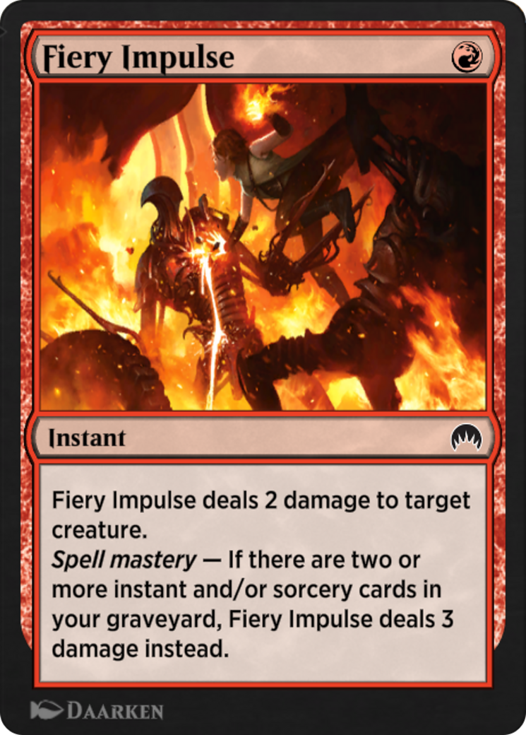 Fiery Impulse (EA2-013) - Explorer Anthology 2 - Premium MTG Single from Wizards of the Coast - Just $0! Shop now at Game Crave Tournament Store