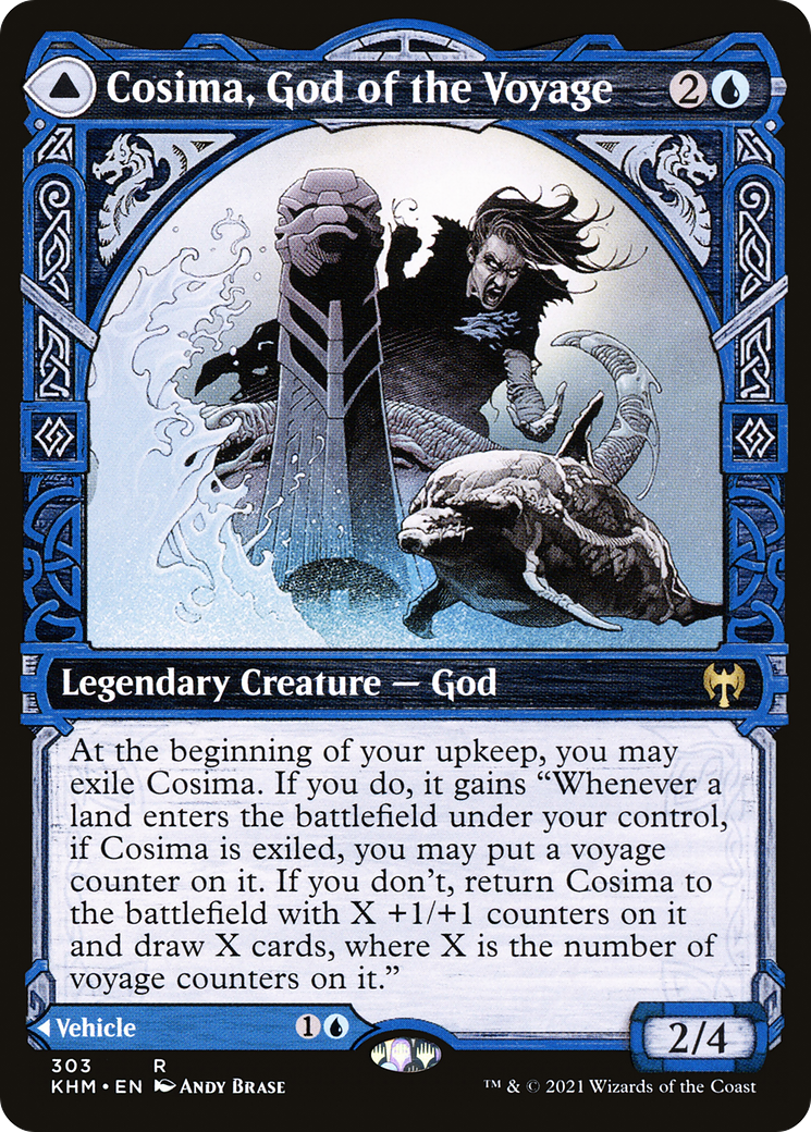 Cosima, God of the Voyage // The Omenkeel (KHM-303) - Kaldheim: (Showcase) - Premium MTG Single from Wizards of the Coast - Just $0.41! Shop now at Game Crave Tournament Store