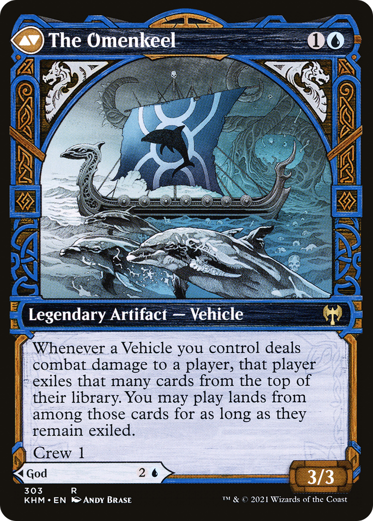 Cosima, God of the Voyage // The Omenkeel (KHM-303) - Kaldheim: (Showcase) Foil - Premium MTG Single from Wizards of the Coast - Just $0.83! Shop now at Game Crave Tournament Store