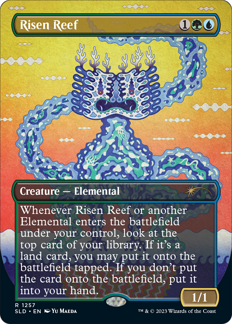 Risen Reef (SLD-1257) - Secret Lair Drop (Borderless) - Premium MTG Single from Wizards of the Coast - Just $3.78! Shop now at Game Crave Tournament Store