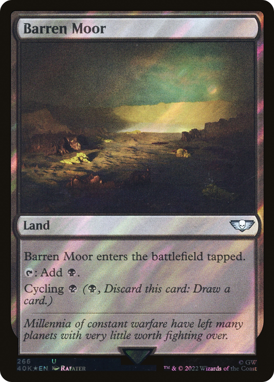 Barren Moor (40K-266★) - Warhammer 40,000 Commander Foil - Premium MTG Single from Wizards of the Coast - Just $0.14! Shop now at Game Crave Tournament Store