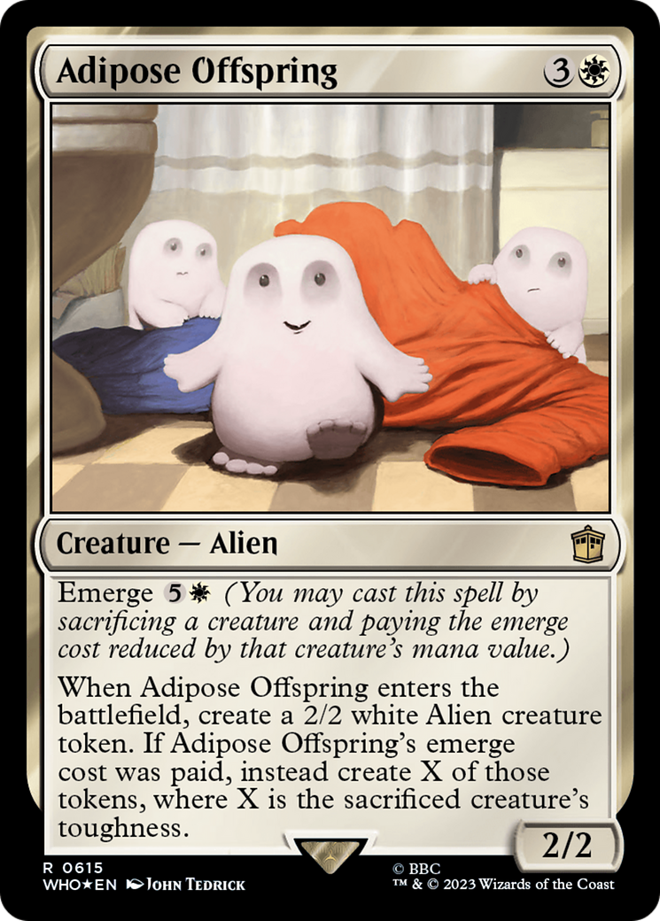 Adipose Offspring (WHO-615) - Doctor Who Foil - Premium MTG Single from Wizards of the Coast - Just $0.12! Shop now at Game Crave Tournament Store