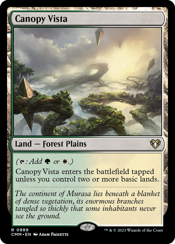Canopy Vista (CMM-989) - Commander Masters - Premium MTG Single from Wizards of the Coast - Just $0.08! Shop now at Game Crave Tournament Store
