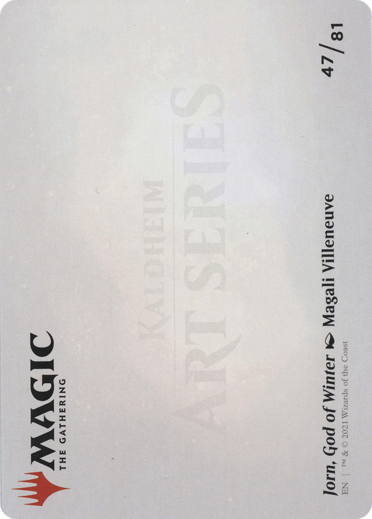 Jorn, God of Winter // Jorn, God of Winter (AKHM-047) - Kaldheim Art Series (Borderless) - Premium MTG Single from Wizards of the Coast - Just $0! Shop now at Game Crave Tournament Store