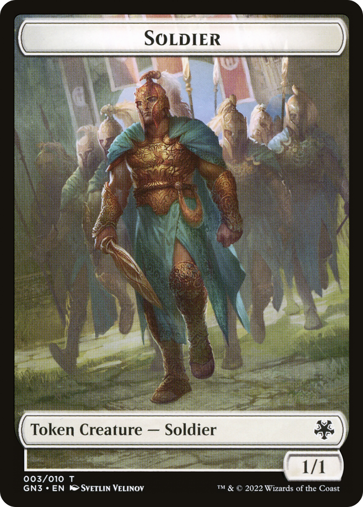Soldier (TGN3-003) - Game Night: Free-for-All Tokens - Premium MTG Single from Wizards of the Coast - Just $0! Shop now at Game Crave Tournament Store
