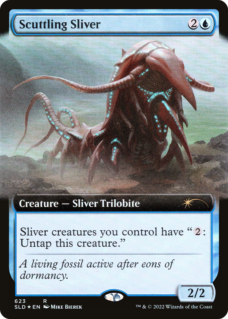 Scuttling Sliver (SLD-623) - Secret Lair Drop: (Extended Art) Foil - Premium MTG Single from Wizards of the Coast - Just $0.91! Shop now at Game Crave Tournament Store