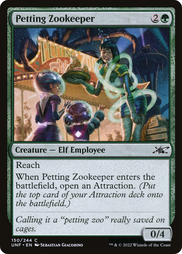 Petting Zookeeper (UNF-150) - Unfinity - Premium MTG Single from Wizards of the Coast - Just $0.08! Shop now at Game Crave Tournament Store