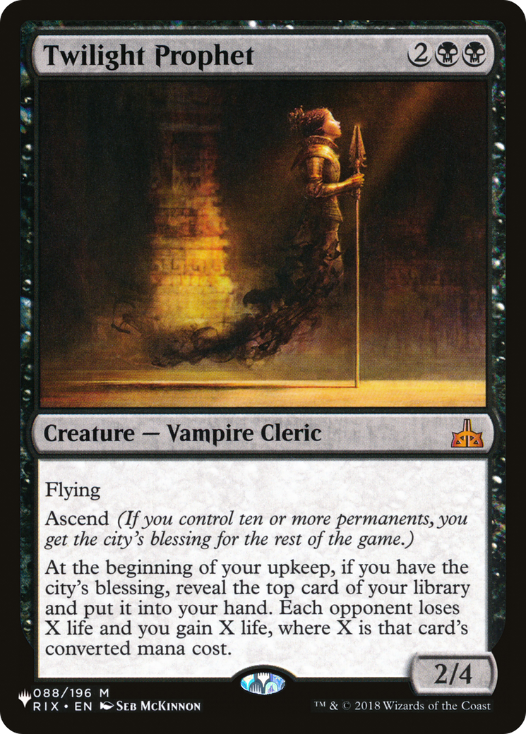 Twilight Prophet (PLIST-604) - The List - Premium MTG Single from Wizards of the Coast - Just $0.37! Shop now at Game Crave Tournament Store