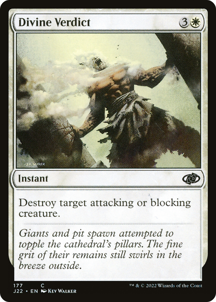 Divine Verdict (J22-177) - Jumpstart 2022 - Premium MTG Single from Wizards of the Coast - Just $0.21! Shop now at Game Crave Tournament Store