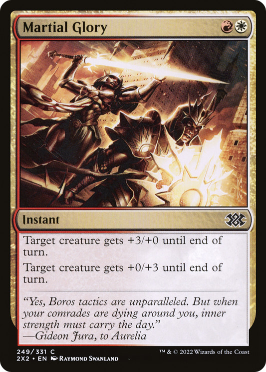 Martial Glory (2X2-249) - Double Masters 2022 - Premium MTG Single from Wizards of the Coast - Just $0.08! Shop now at Game Crave Tournament Store