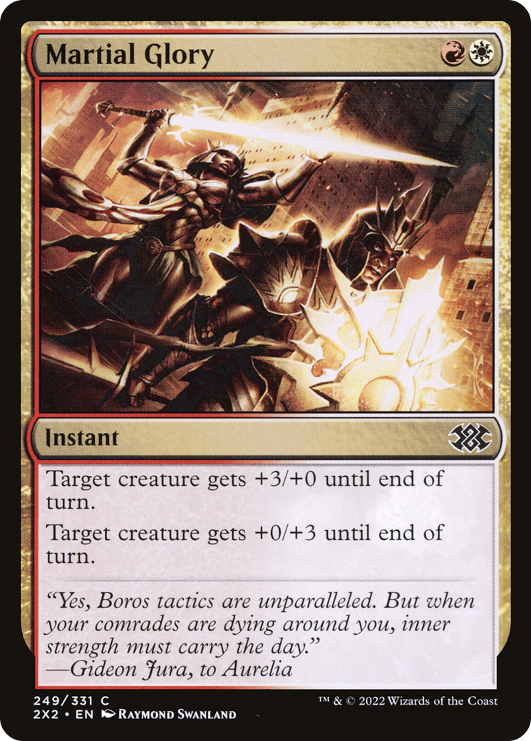Martial Glory (2X2-249) - Double Masters 2022 Foil - Premium MTG Single from Wizards of the Coast - Just $0.08! Shop now at Game Crave Tournament Store