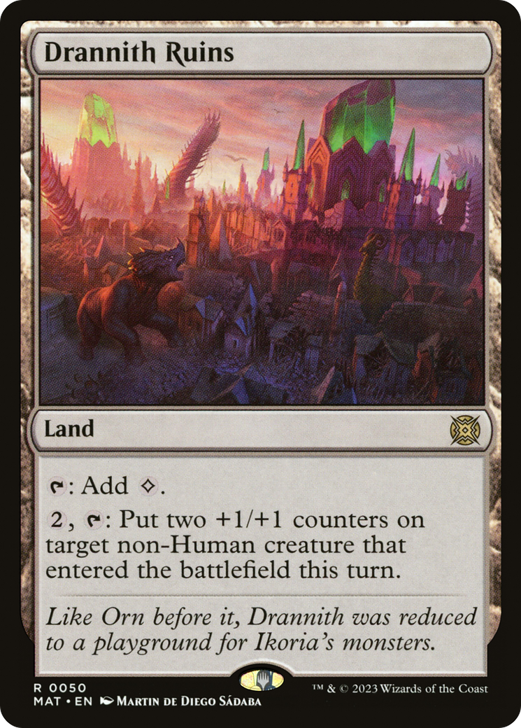 Drannith Ruins (MAT-050) - March of the Machine: The Aftermath Foil - Premium MTG Single from Wizards of the Coast - Just $0.09! Shop now at Game Crave Tournament Store