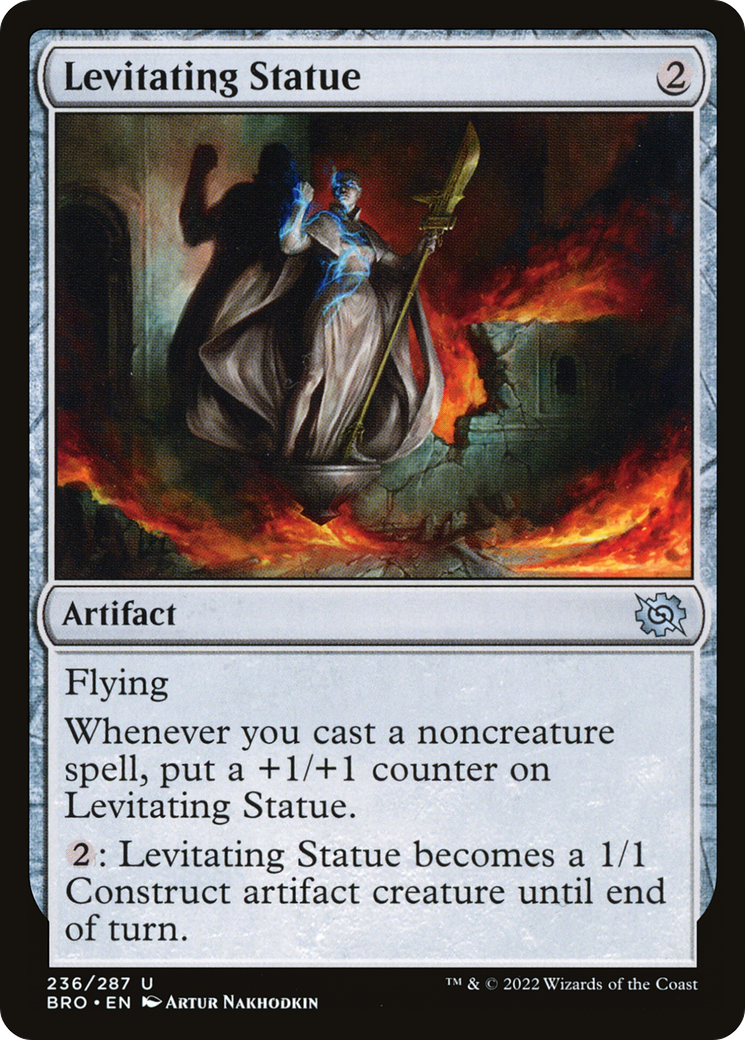 Levitating Statue (BRO-236) - The Brothers' War Foil - Premium MTG Single from Wizards of the Coast - Just $0.25! Shop now at Game Crave Tournament Store
