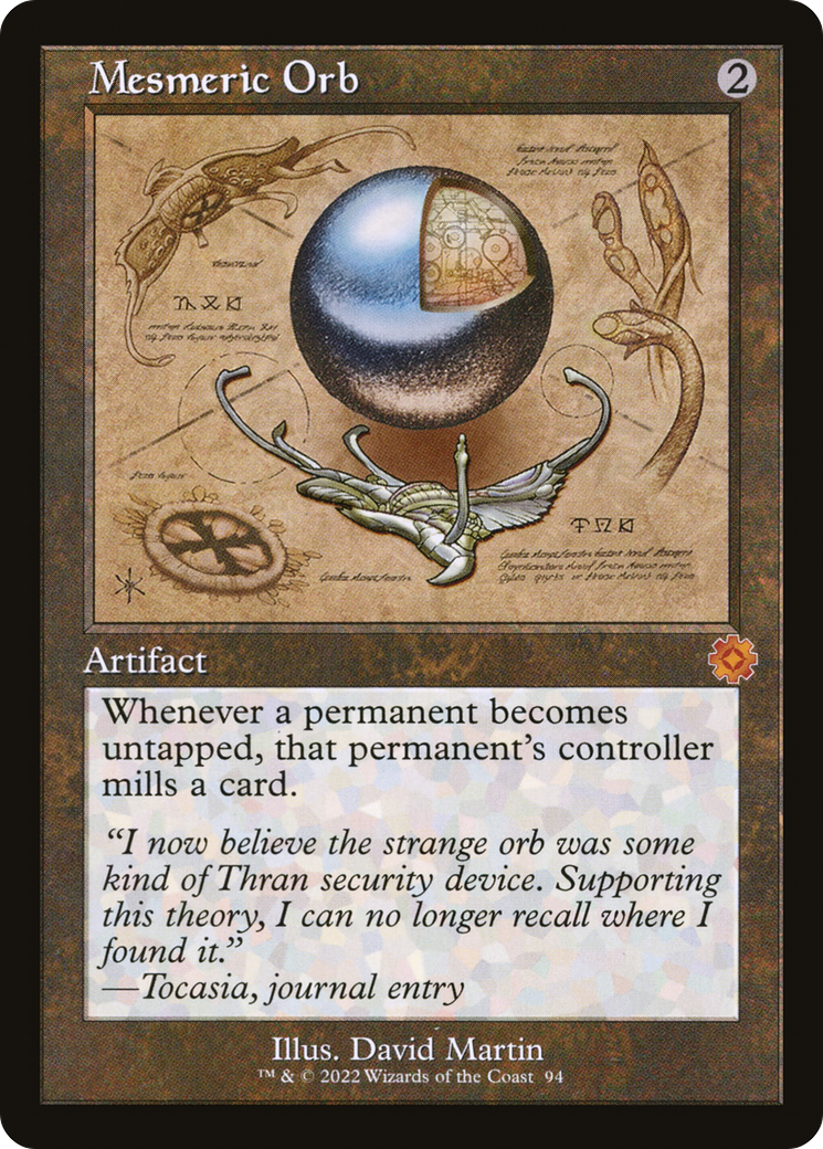 Mesmeric Orb (BRR-094) - The Brothers' War Retro Artifacts - Premium MTG Single from Wizards of the Coast - Just $17.23! Shop now at Game Crave Tournament Store