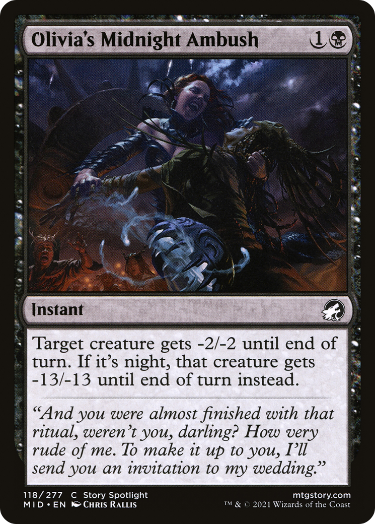 Olivia's Midnight Ambush (MID-118) - Innistrad: Midnight Hunt - Premium MTG Single from Wizards of the Coast - Just $0.08! Shop now at Game Crave Tournament Store