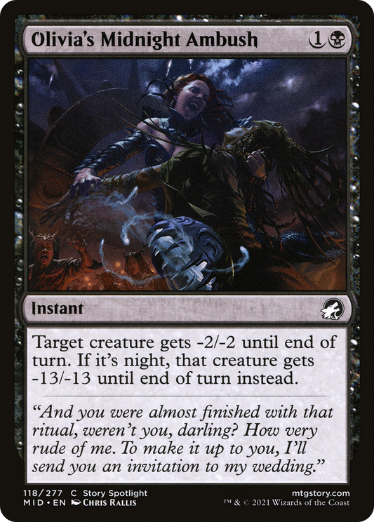 Olivia's Midnight Ambush (MID-118) - Innistrad: Midnight Hunt Foil - Premium MTG Single from Wizards of the Coast - Just $0.08! Shop now at Game Crave Tournament Store