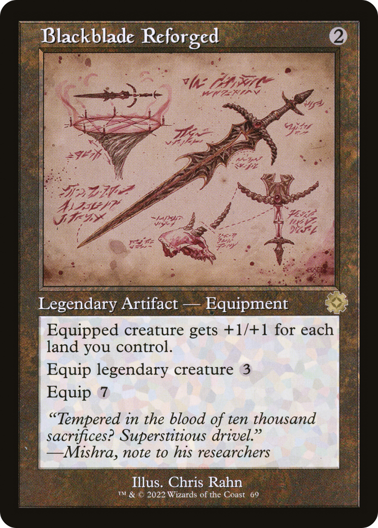 Blackblade Reforged (BRR-069) - The Brothers' War Retro Artifacts Foil - Premium MTG Single from Wizards of the Coast - Just $0.97! Shop now at Game Crave Tournament Store