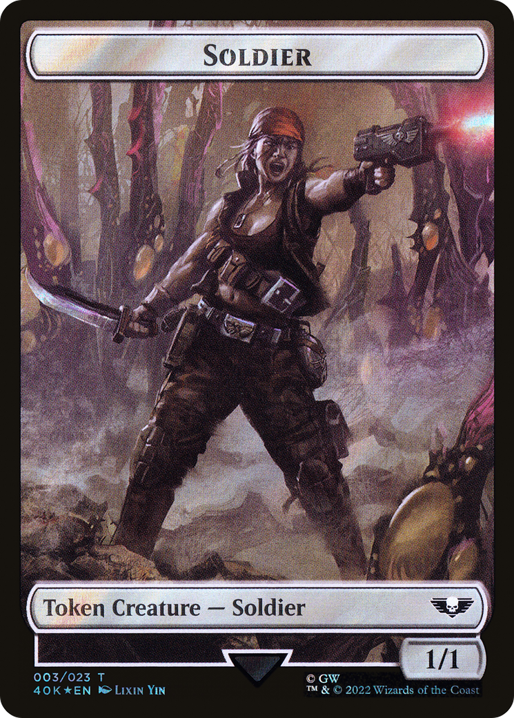 Soldier (T40K-03★) - Warhammer 40,000 Tokens Foil - Premium MTG Single from Wizards of the Coast - Just $0! Shop now at Game Crave Tournament Store