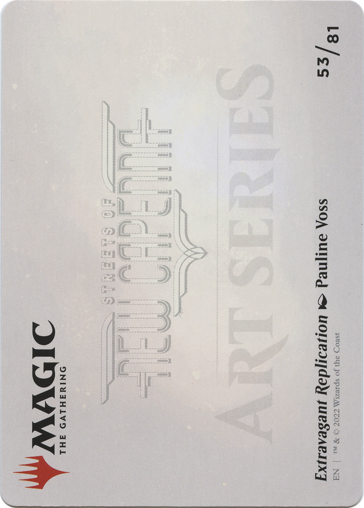 Extravagant Replication // Extravagant Replication (ASNC-053) - New Capenna Art Series (Borderless) - Premium MTG Single from Wizards of the Coast - Just $0! Shop now at Game Crave Tournament Store