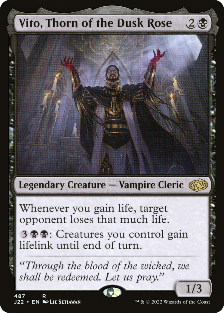 Vito, Thorn of the Dusk Rose (J22-487) - Jumpstart 2022 - Premium MTG Single from Wizards of the Coast - Just $8.86! Shop now at Game Crave Tournament Store