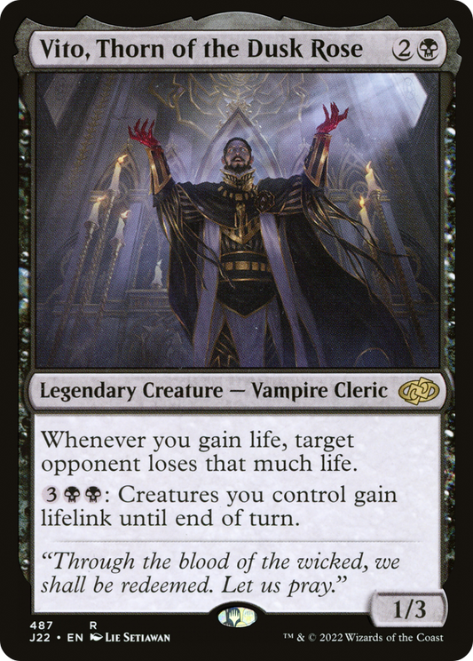 Vito, Thorn of the Dusk Rose (J22-487) - Jumpstart 2022 - Premium MTG Single from Wizards of the Coast - Just $8.86! Shop now at Game Crave Tournament Store