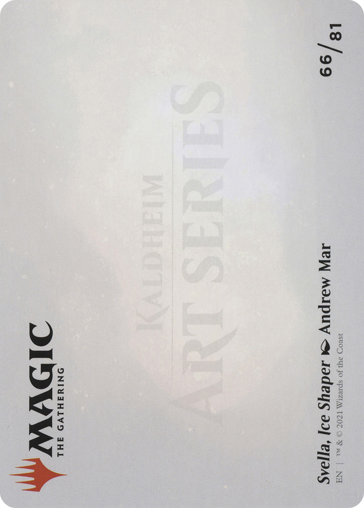 Svella, Ice Shaper // Svella, Ice Shaper (AKHM-066) - Kaldheim Art Series (Borderless) Foil - Premium MTG Single from Wizards of the Coast - Just $0! Shop now at Game Crave Tournament Store