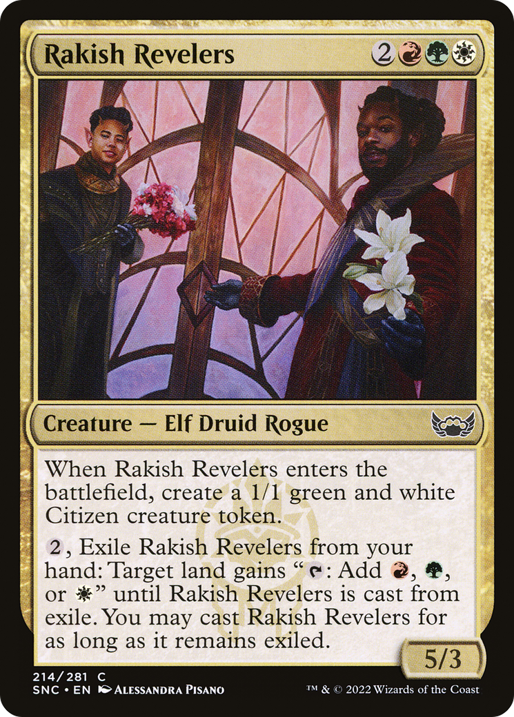 Rakish Revelers (SNC-214) - Streets of New Capenna - Premium MTG Single from Wizards of the Coast - Just $0.08! Shop now at Game Crave Tournament Store