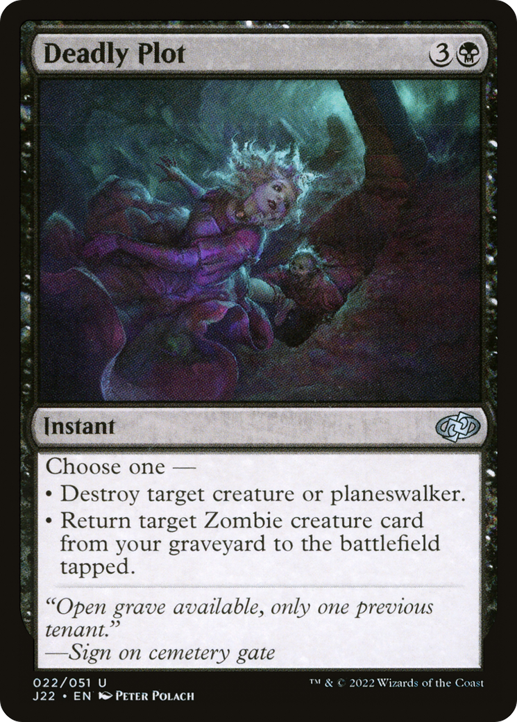Deadly Plot (J22-022) - Jumpstart 2022 - Premium MTG Single from Wizards of the Coast - Just $0.08! Shop now at Game Crave Tournament Store