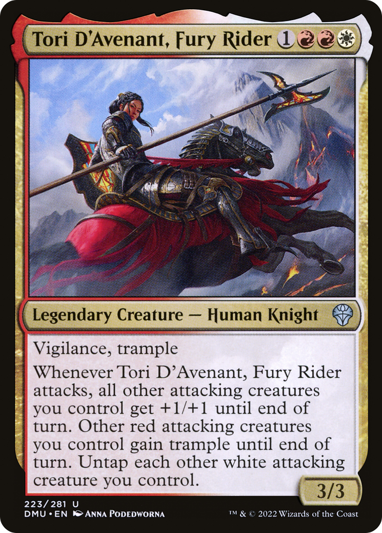 Tori D'Avenant, Fury Rider (DMU-223) - Dominaria United - Premium MTG Single from Wizards of the Coast - Just $0.08! Shop now at Game Crave Tournament Store