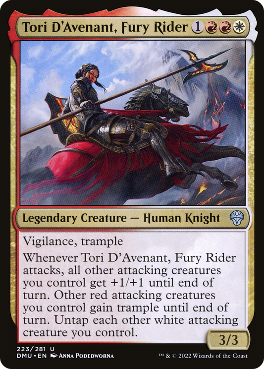 Tori D'Avenant, Fury Rider (DMU-223) - Dominaria United - Premium MTG Single from Wizards of the Coast - Just $0.08! Shop now at Game Crave Tournament Store