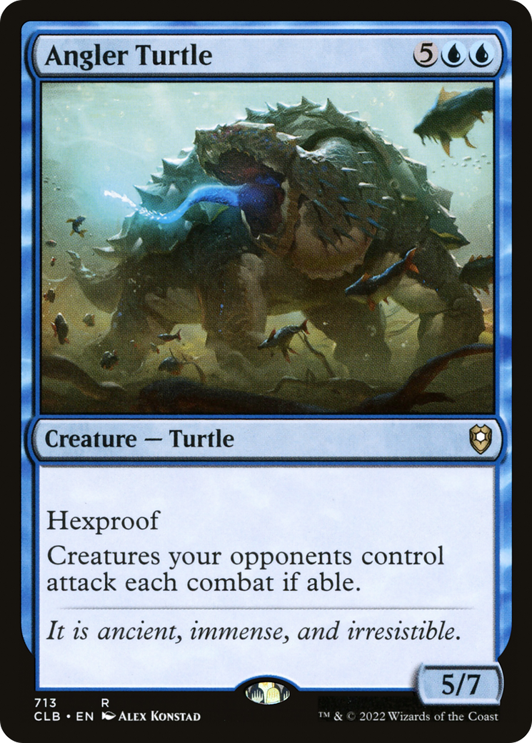 Angler Turtle (CLB-713) - Commander Legends: Battle for Baldur's Gate - Premium MTG Single from Wizards of the Coast - Just $0.08! Shop now at Game Crave Tournament Store