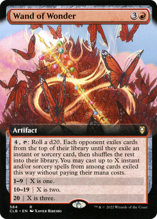 Wand of Wonder (CLB-584) - Commander Legends: Battle for Baldur's Gate: (Extended Art) Foil - Premium MTG Single from Wizards of the Coast - Just $0.31! Shop now at Game Crave Tournament Store