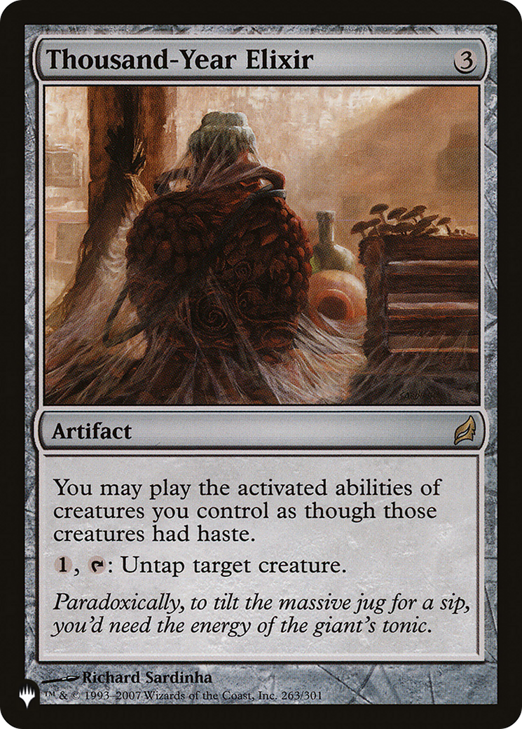 Thousand-Year Elixir (PLIST-724) - The List - Premium MTG Single from Wizards of the Coast - Just $10.01! Shop now at Game Crave Tournament Store