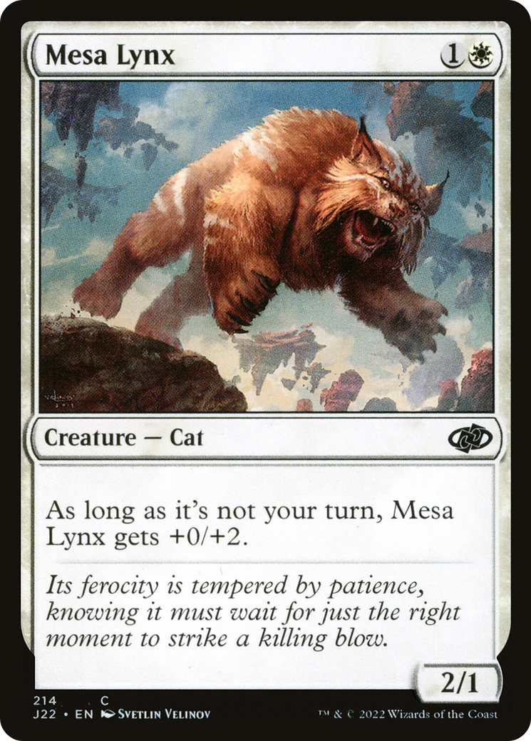 Mesa Lynx (J22-214) - Jumpstart 2022 - Premium MTG Single from Wizards of the Coast - Just $0.25! Shop now at Game Crave Tournament Store