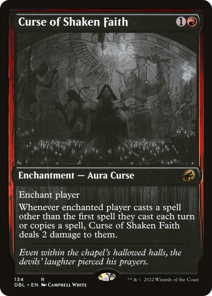 Curse of Shaken Faith (DBL-134) - Innistrad: Double Feature - Premium MTG Single from Wizards of the Coast - Just $0.11! Shop now at Game Crave Tournament Store