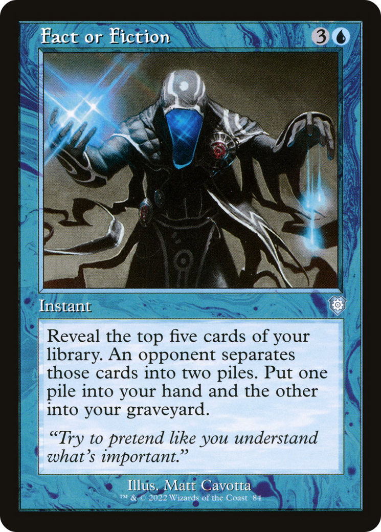 Fact or Fiction (BRC-084) - The Brothers' War Commander - Premium MTG Single from Wizards of the Coast - Just $0.08! Shop now at Game Crave Tournament Store