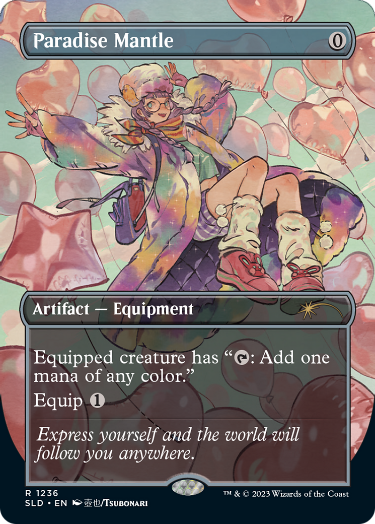 Paradise Mantle (SLD-1236) - Secret Lair Drop (Borderless) Foil - Premium MTG Single from Wizards of the Coast - Just $5.55! Shop now at Game Crave Tournament Store
