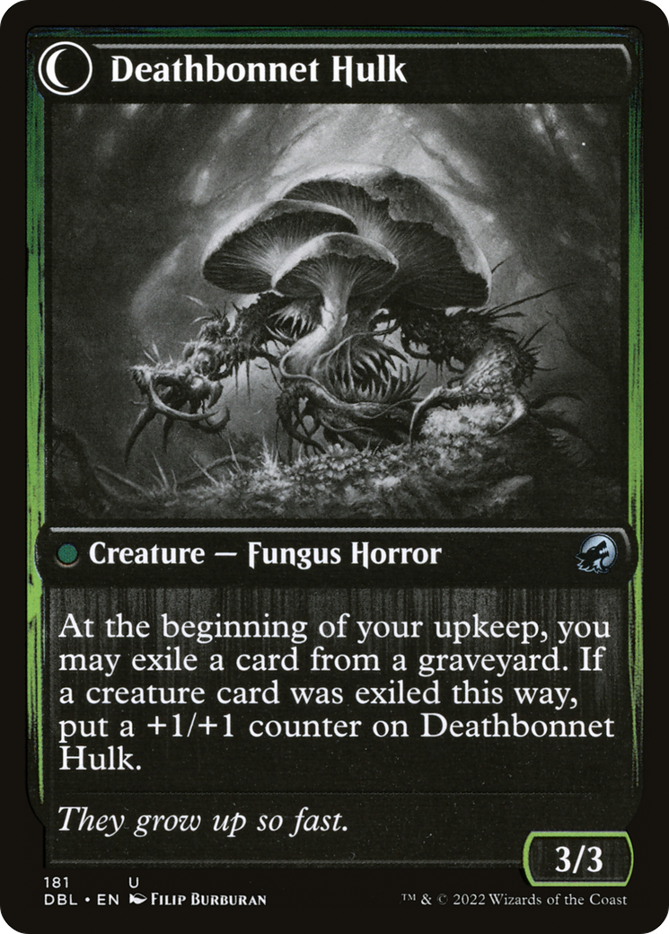 Deathbonnet Sprout // Deathbonnet Hulk (DBL-181) - Innistrad: Double Feature: (Double Faced Transform) Foil - Premium MTG Single from Wizards of the Coast - Just $0.55! Shop now at Game Crave Tournament Store