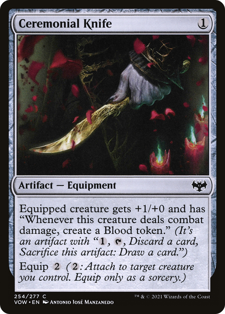 Ceremonial Knife (VOW-254) - Innistrad: Crimson Vow Foil - Premium MTG Single from Wizards of the Coast - Just $0.08! Shop now at Game Crave Tournament Store