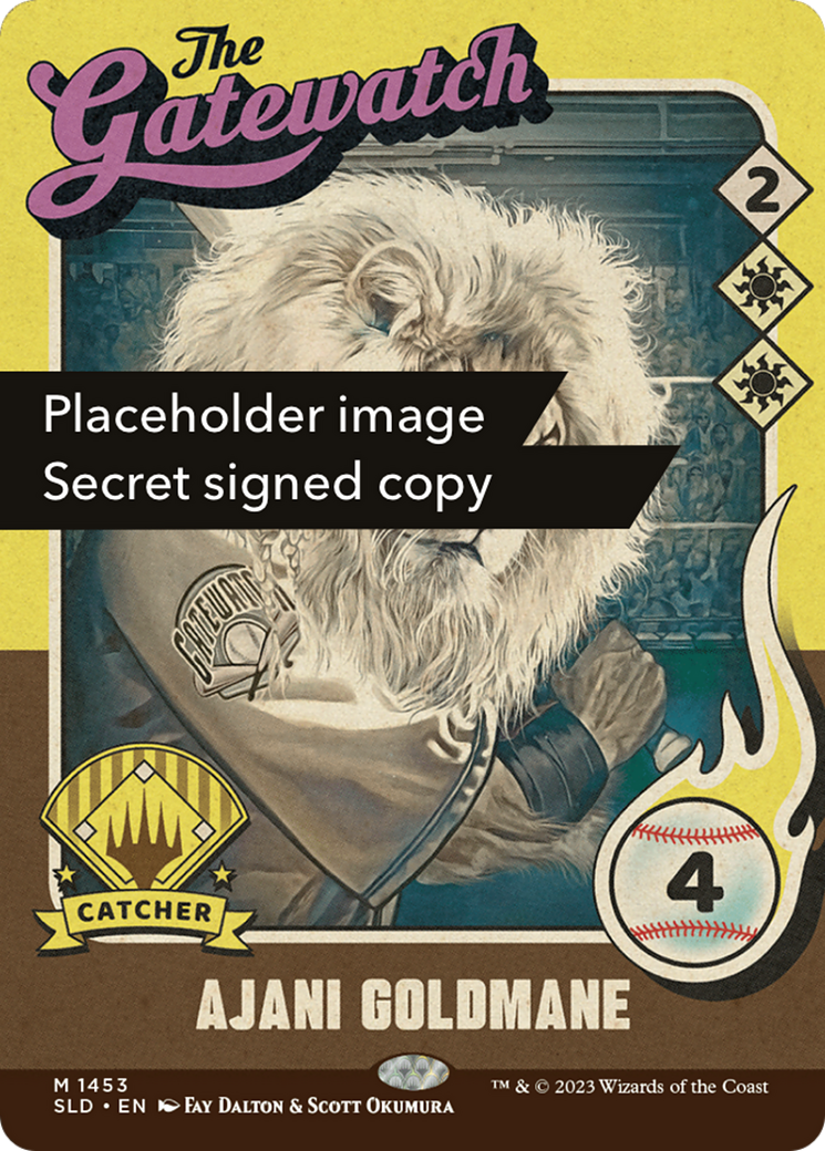 Ajani Goldmane // Ajani Goldmane (SLD-745) - Secret Lair Drop: (Full Art) (Borderless) Foil - Premium MTG Single from Wizards of the Coast - Just $51.83! Shop now at Game Crave Tournament Store