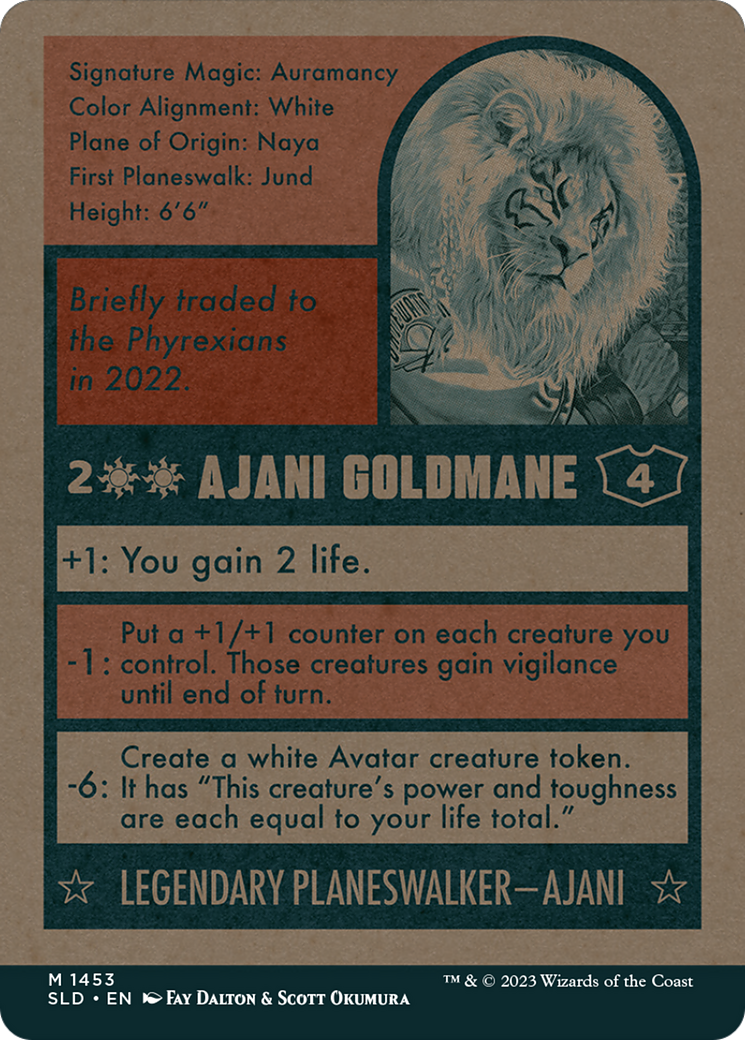 Ajani Goldmane // Ajani Goldmane (SLD-745) - Secret Lair Drop: (Full Art) (Borderless) Foil - Premium MTG Single from Wizards of the Coast - Just $51.83! Shop now at Game Crave Tournament Store
